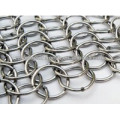 Decorativo em aço inoxidável Chainmail Ring cortinas de malha de metal